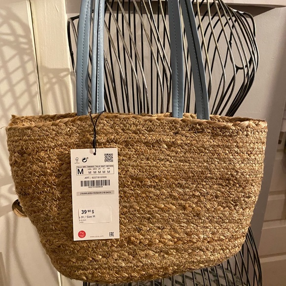 Zara Jute Mini Tote Bag - Picture 5 of 5